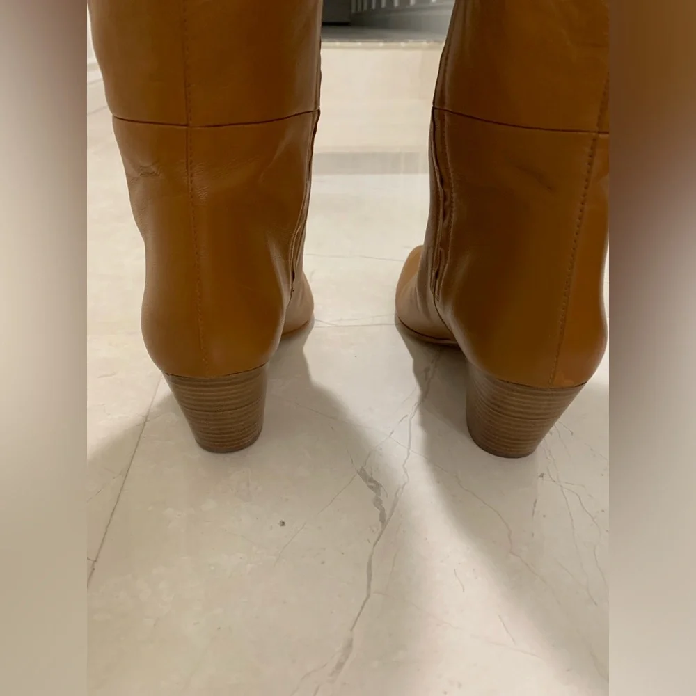Lafayette 148 New York Lucille Tall Napa Leather Boots Size 38